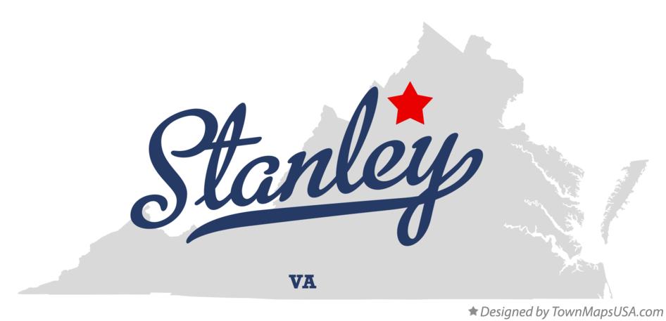 Map of Stanley Virginia VA