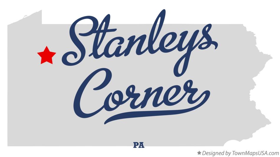 Map of Stanleys Corner Pennsylvania PA