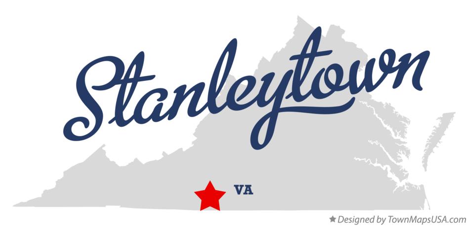 Map of Stanleytown Virginia VA