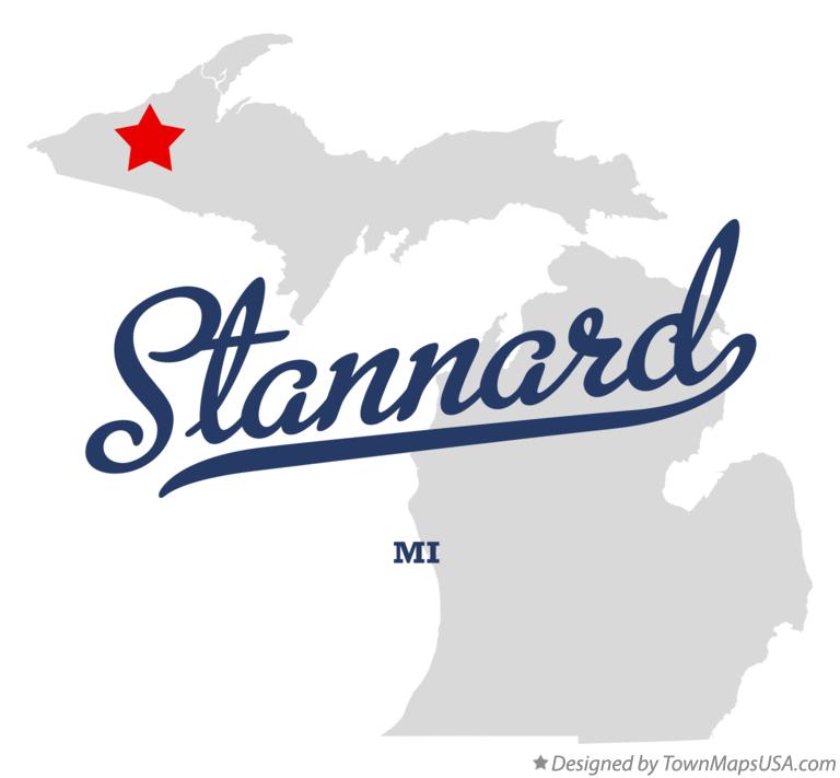 Map of Stannard Michigan MI