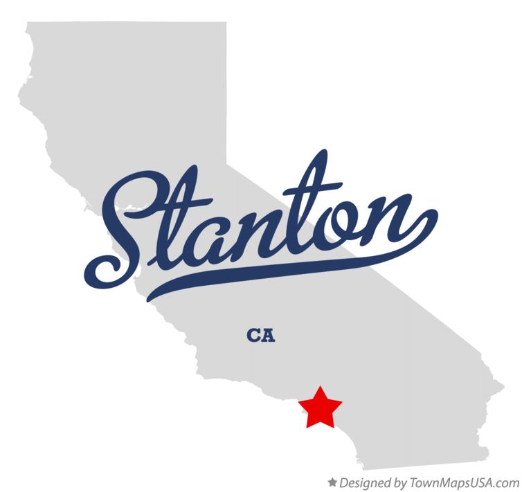 Map of Stanton California CA