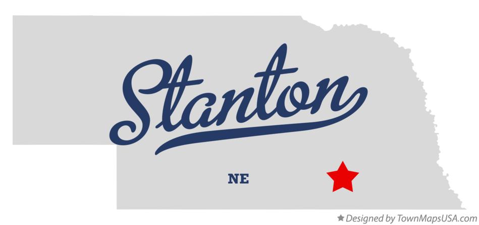 Map of Stanton Nebraska NE