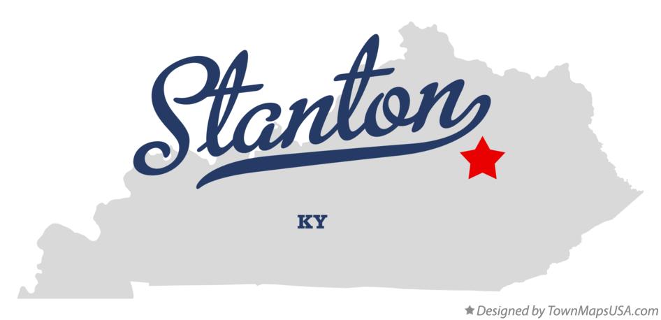 Map of Stanton Kentucky KY