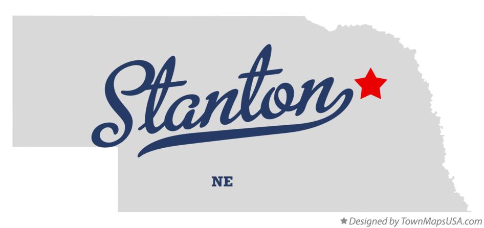 Map of Stanton Nebraska NE