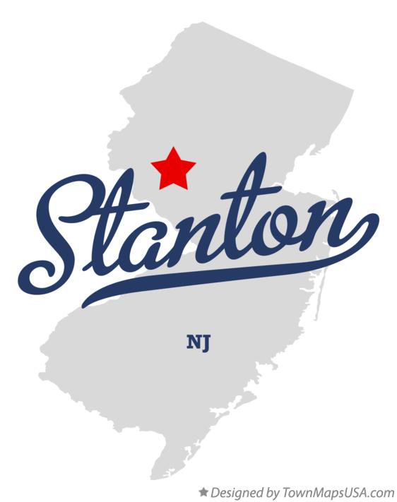 Map of Stanton New Jersey NJ