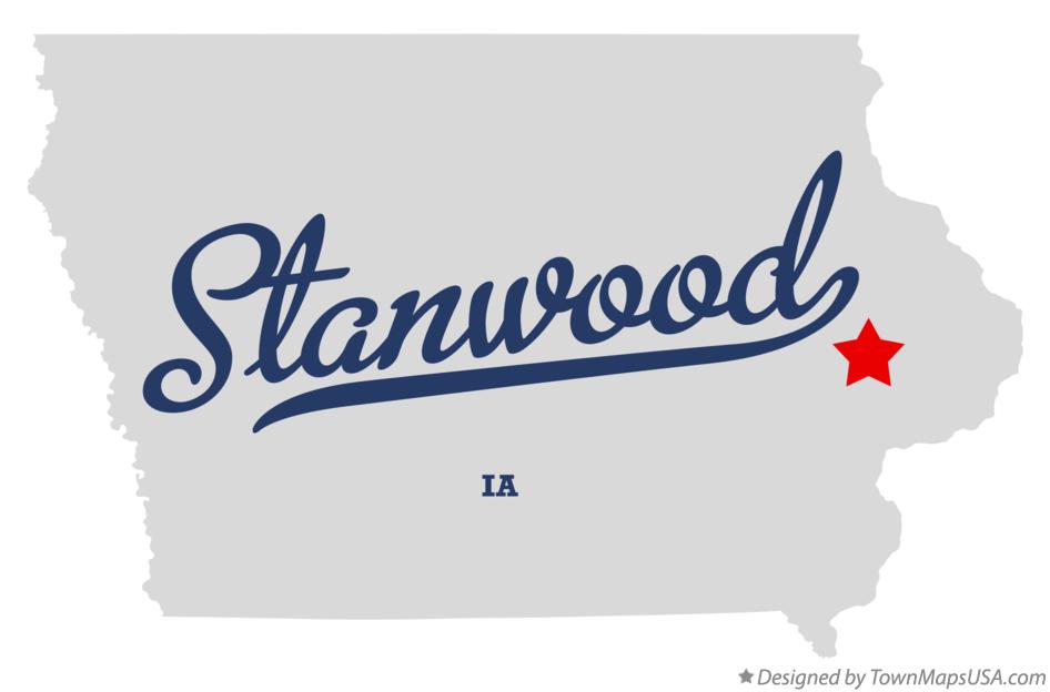 Map of Stanwood Iowa IA