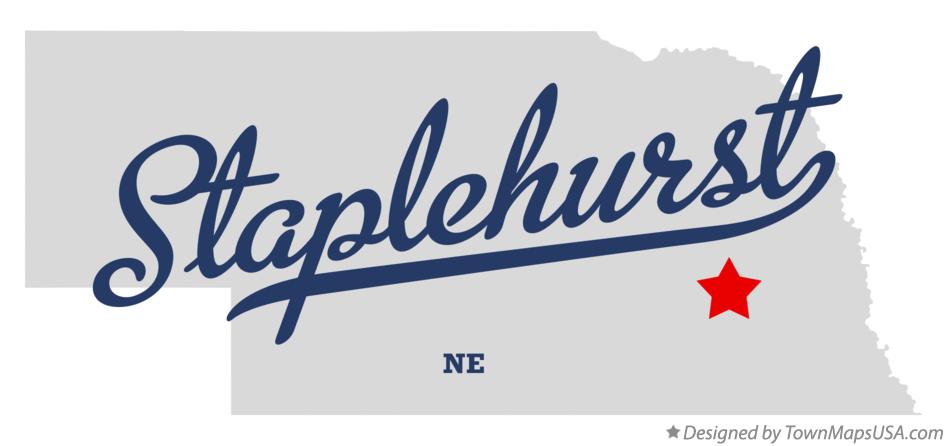 Map of Staplehurst Nebraska NE