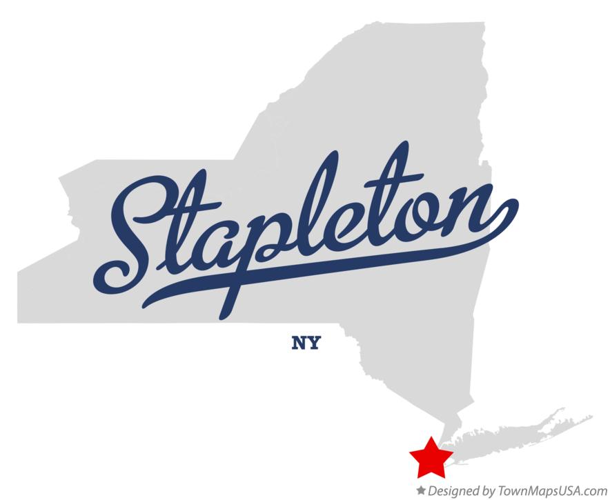 Map of Stapleton New York NY