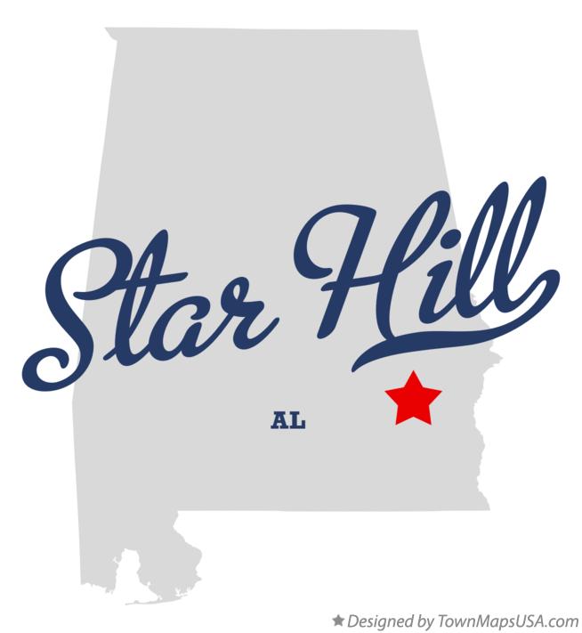 Map of Star Hill Alabama AL