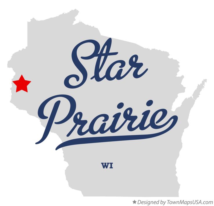 Map of Star Prairie Wisconsin WI