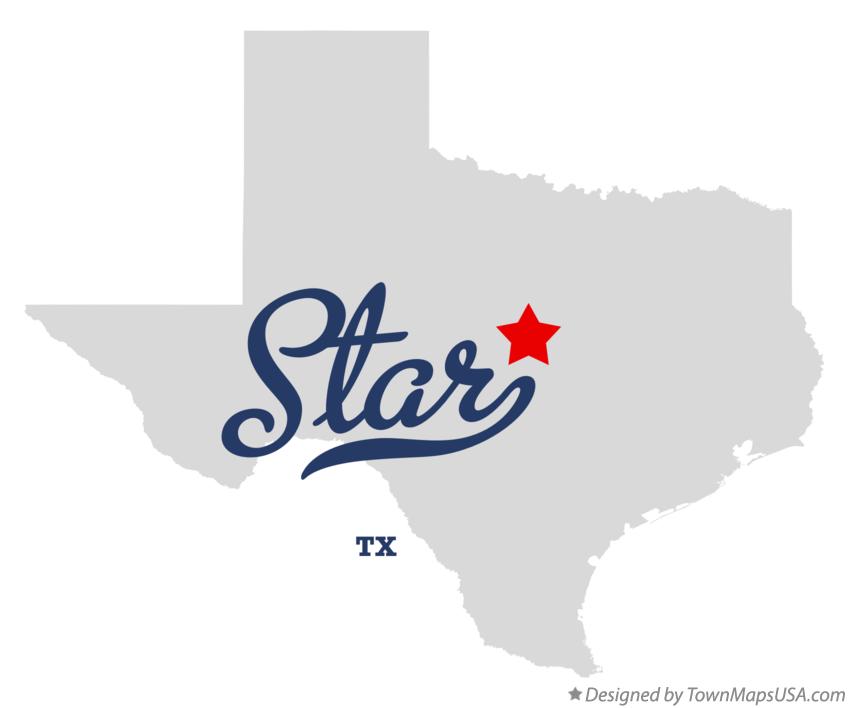 Map of Star Texas TX