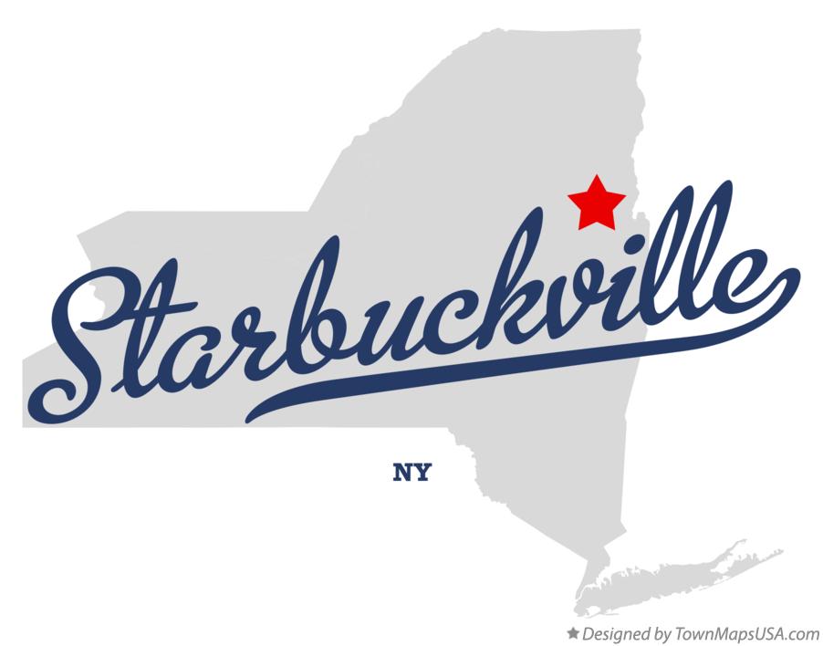 Map of Starbuckville New York NY