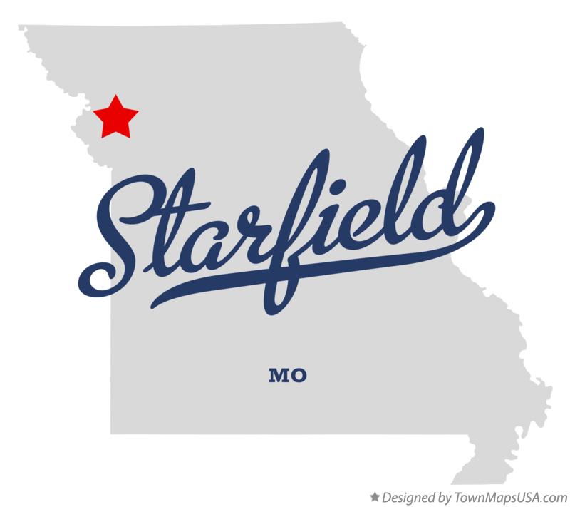 Map of Starfield Missouri MO