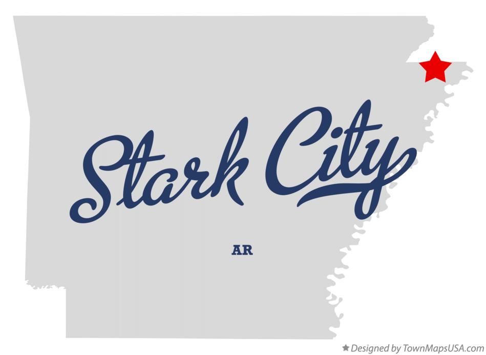 Map of Stark City Arkansas AR