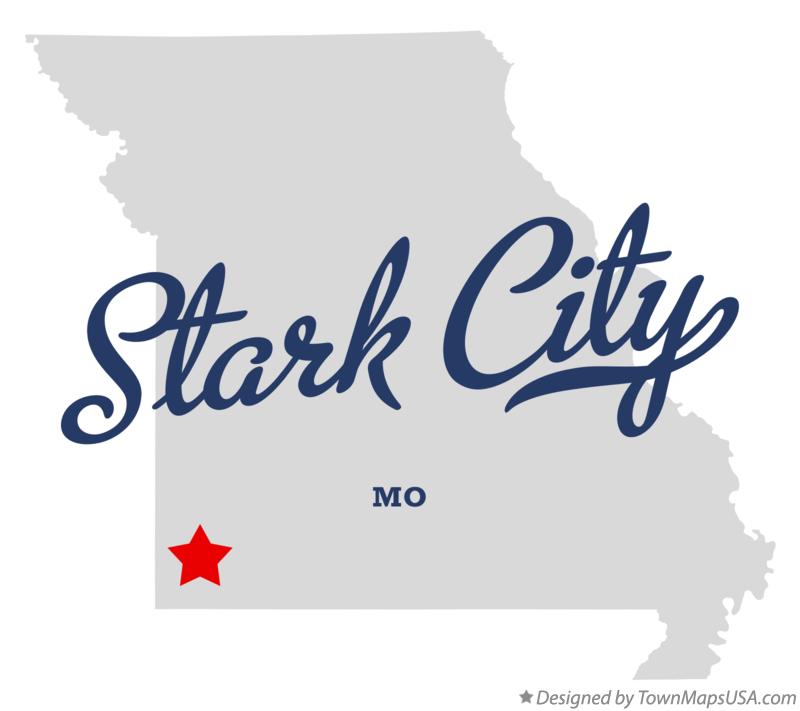 Map of Stark City Missouri MO