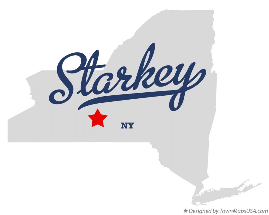 Map of Starkey New York NY
