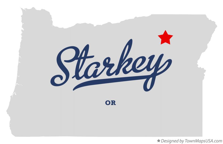 Map of Starkey Oregon OR