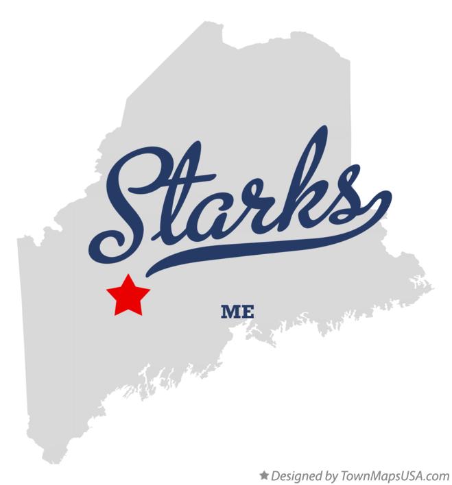 Map of Starks Maine ME