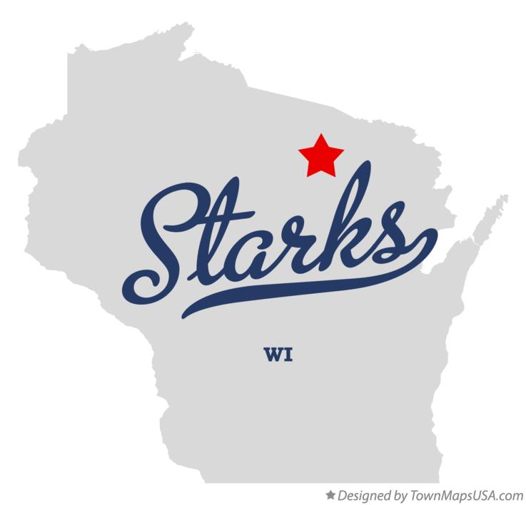 Map of Starks Wisconsin WI