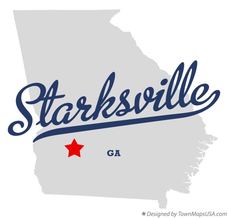 Map of Starksville Georgia GA