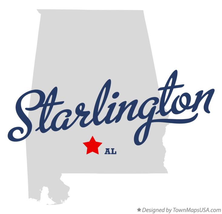 Map of Starlington Alabama AL