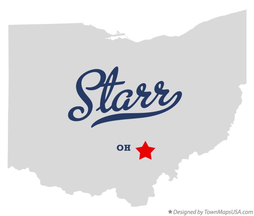 Map of Starr Ohio OH