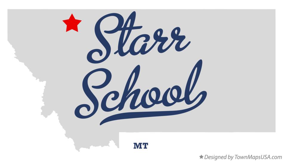Map of Starr School Montana MT