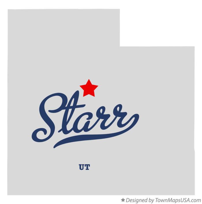 Map of Starr Utah UT