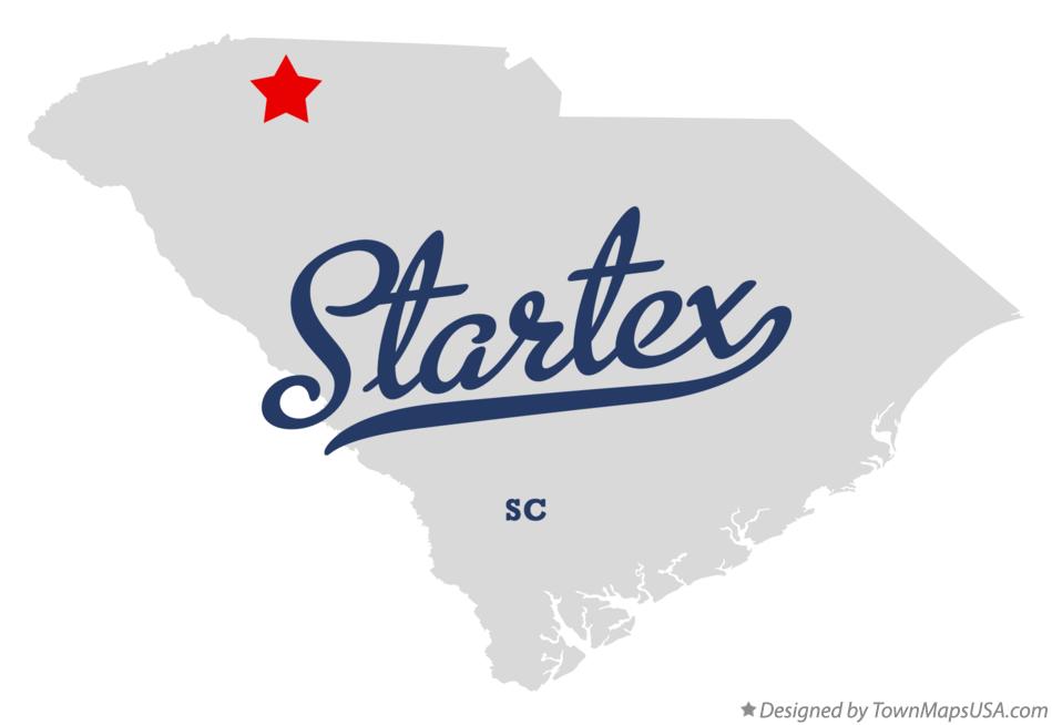 Map of Startex South Carolina SC