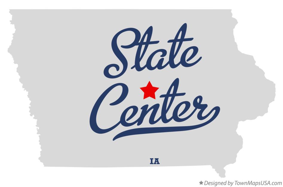 Map of State Center Iowa IA