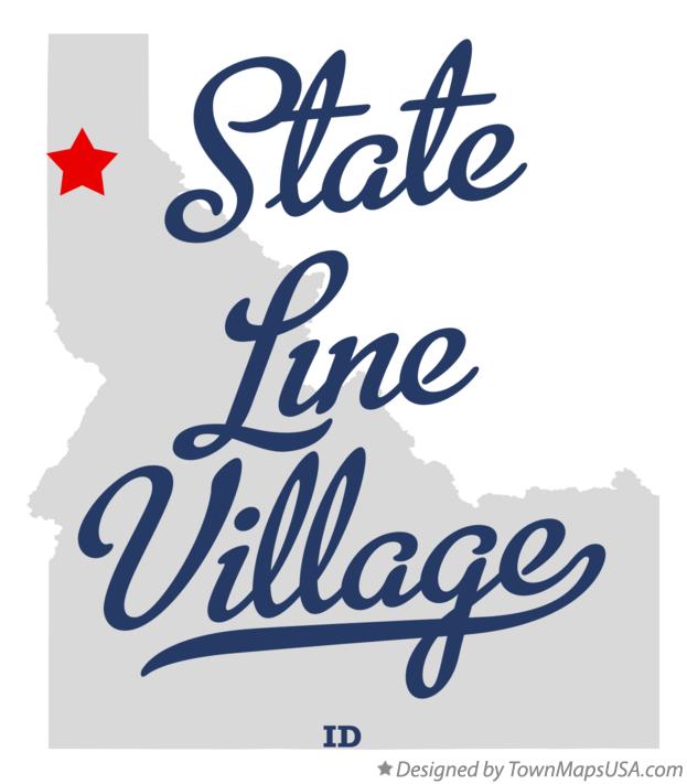 Map of State Line Village Idaho ID