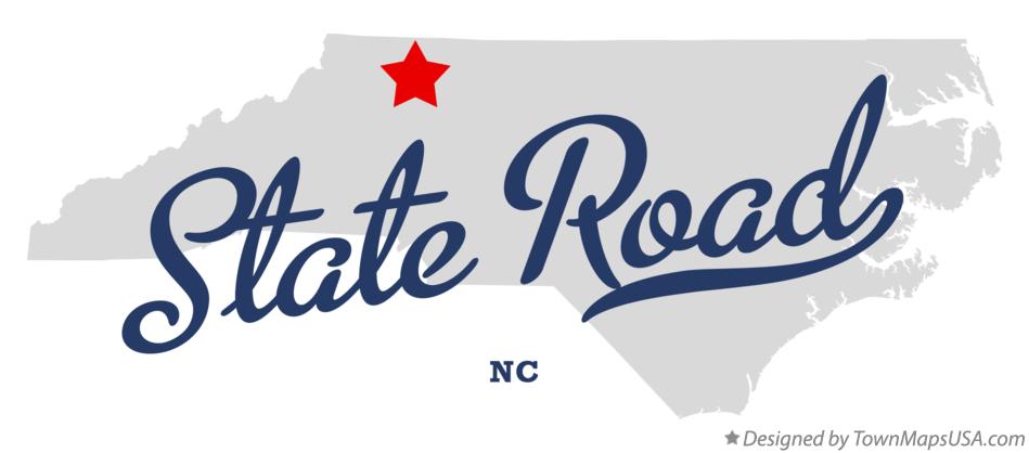 Map of State Road North Carolina NC