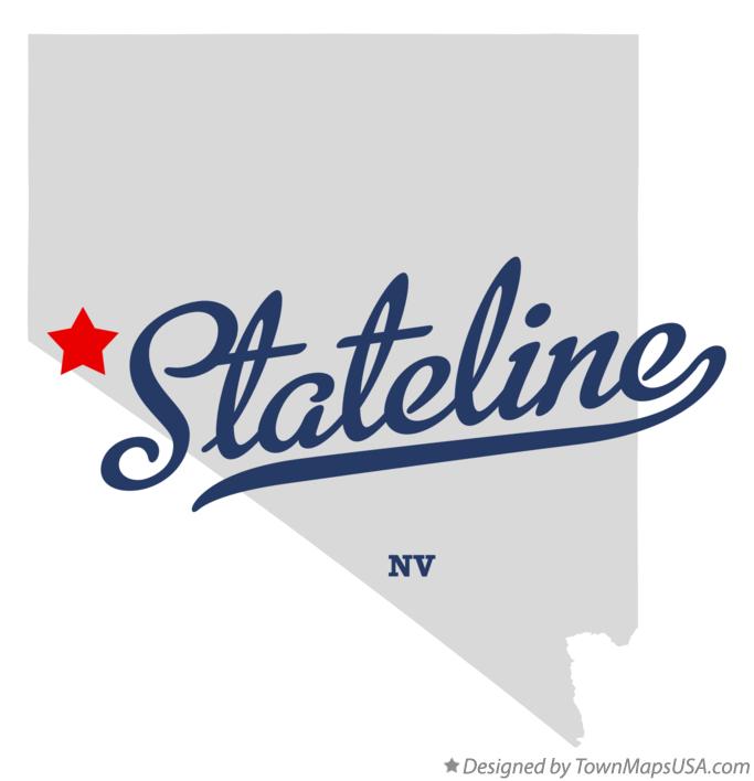 Map of Stateline Nevada NV