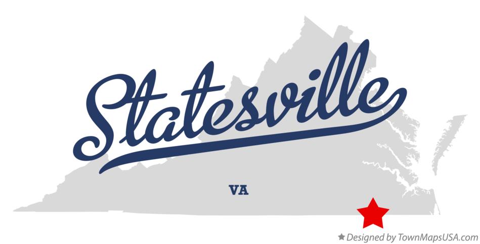 Map of Statesville Virginia VA
