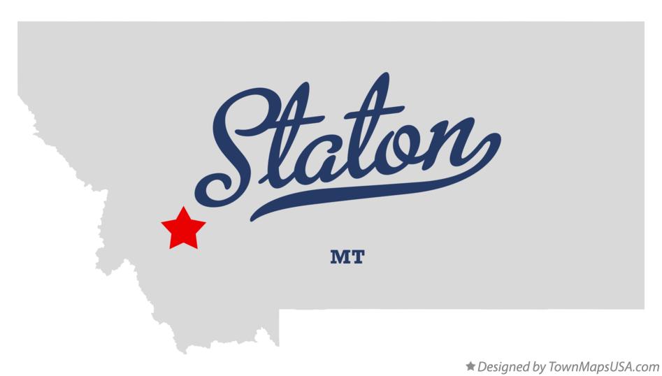 Map of Staton Montana MT