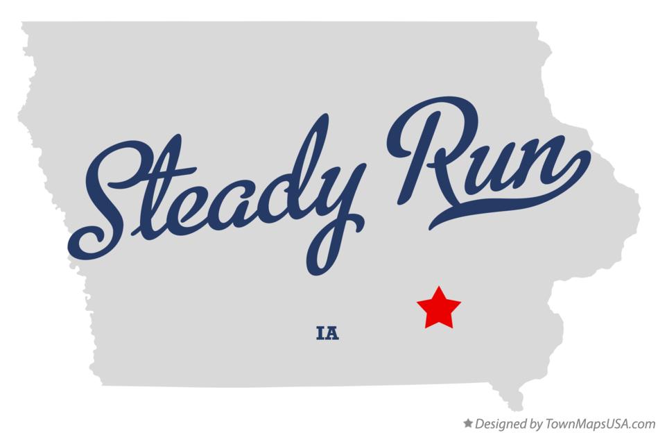 Map of Steady Run Iowa IA