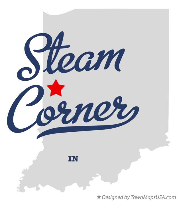 Map of Steam Corner Indiana IN