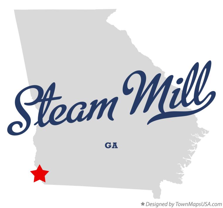 Map of Steam Mill Georgia GA