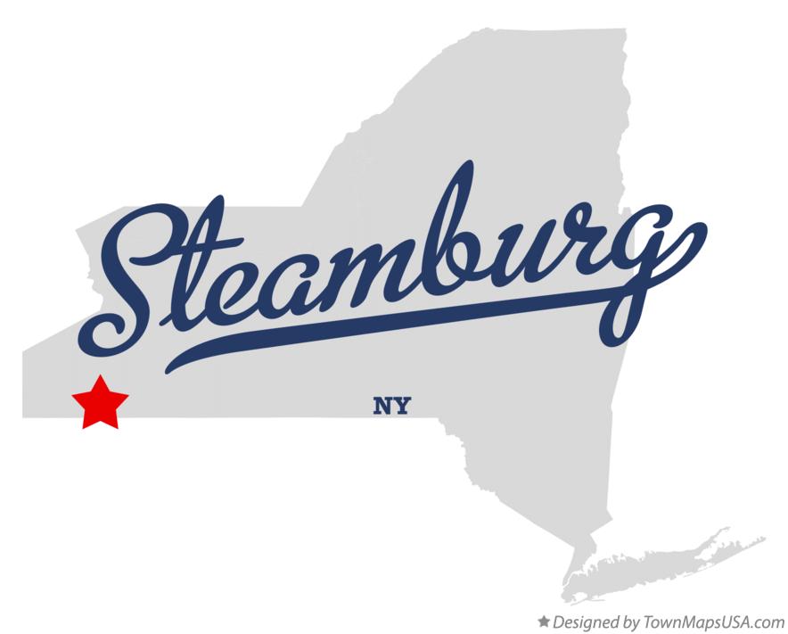 Map of Steamburg New York NY