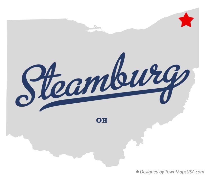 Map of Steamburg Ohio OH