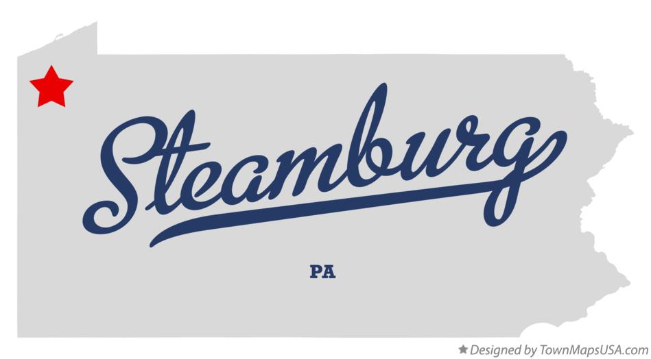 Map of Steamburg Pennsylvania PA
