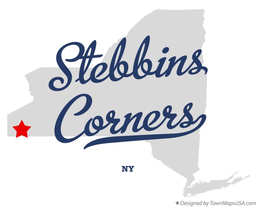 Map of Stebbins Corners New York NY
