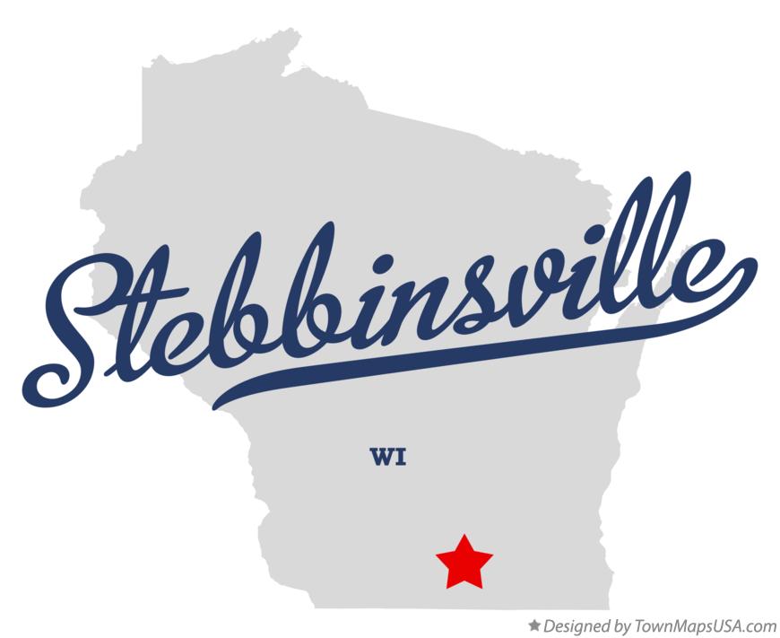 Map of Stebbinsville Wisconsin WI