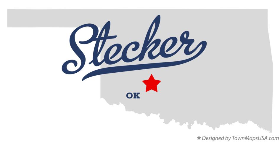 Map of Stecker Oklahoma OK