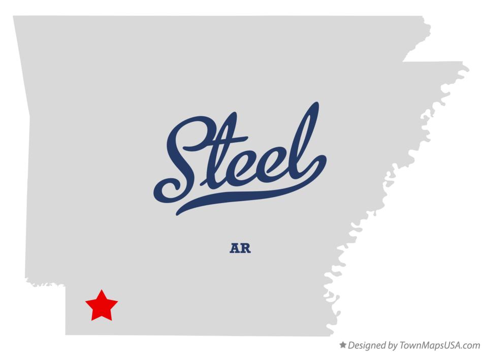 Map of Steel Arkansas AR