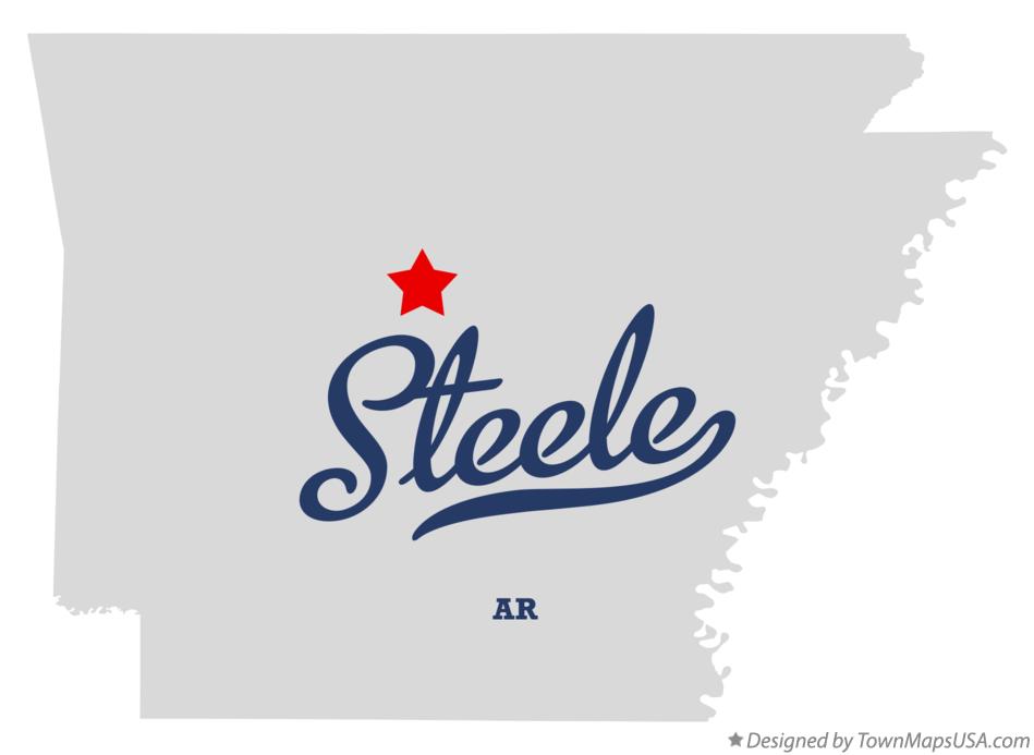 Map of Steele Arkansas AR