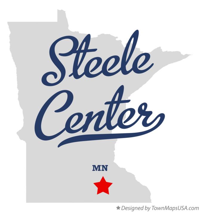 Map of Steele Center Minnesota MN