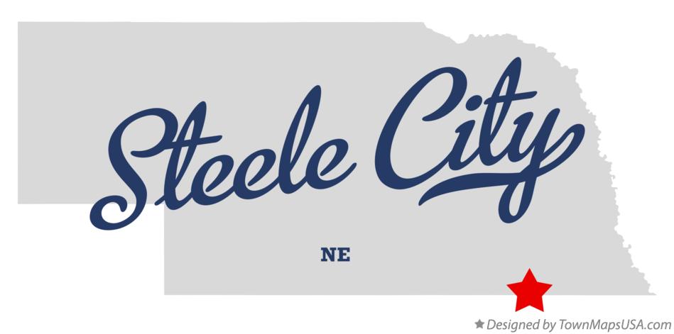 Map of Steele City Nebraska NE