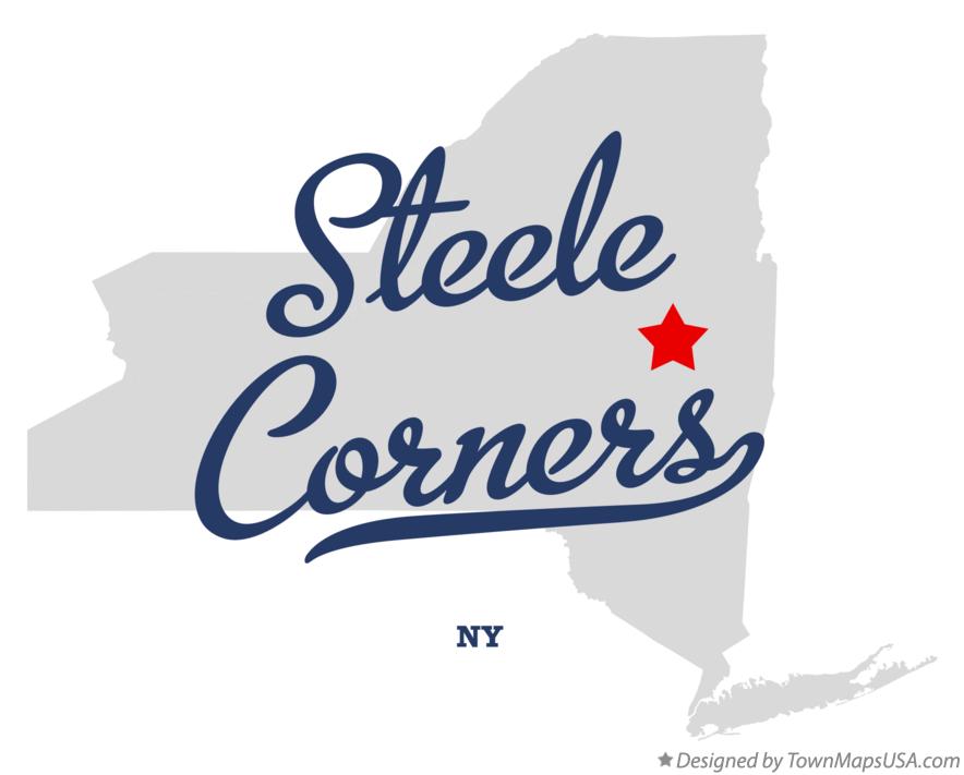 Map of Steele Corners New York NY