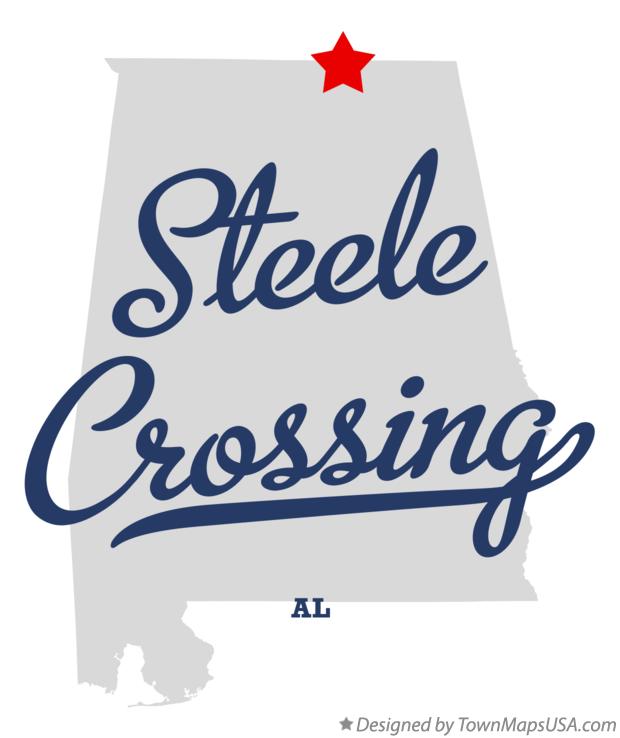 Map of Steele Crossing Alabama AL